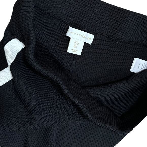 House of Harlow 1960 Track Pants with Black Side Stripe Wide Leg - Size L - Picture 6 of 7